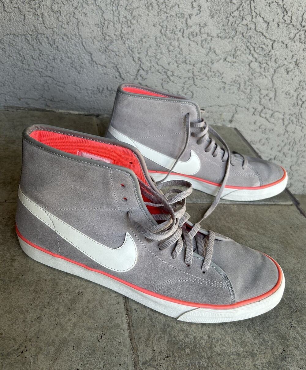 Women's Nike Primo Court Pink Grey Mid, 630656-060 Size 11